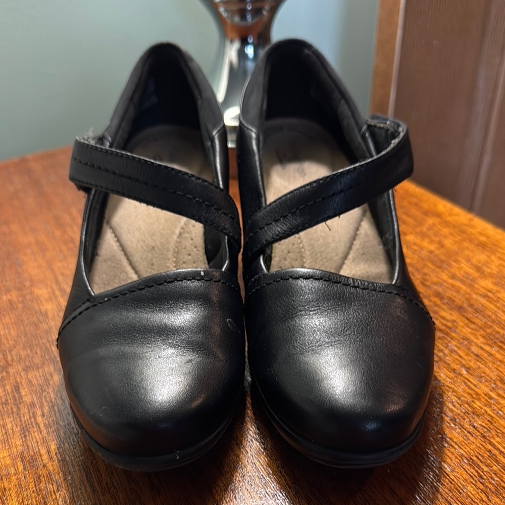 Clarks Black Kids Dress Shoes